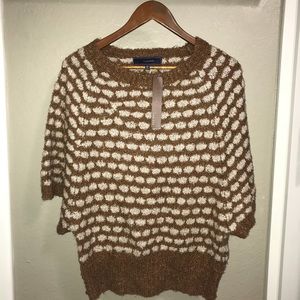Tan and beige sweater